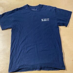 5.11 Tactical Men's Dark Blue Short Sleeve Tee Medium (OA)